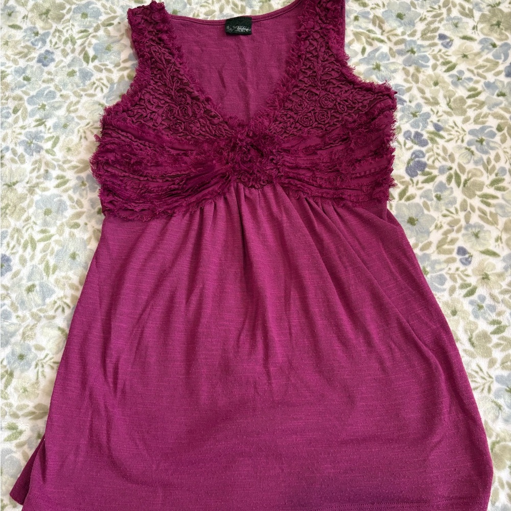 Daytrip Purple Sleeveless Blouse
